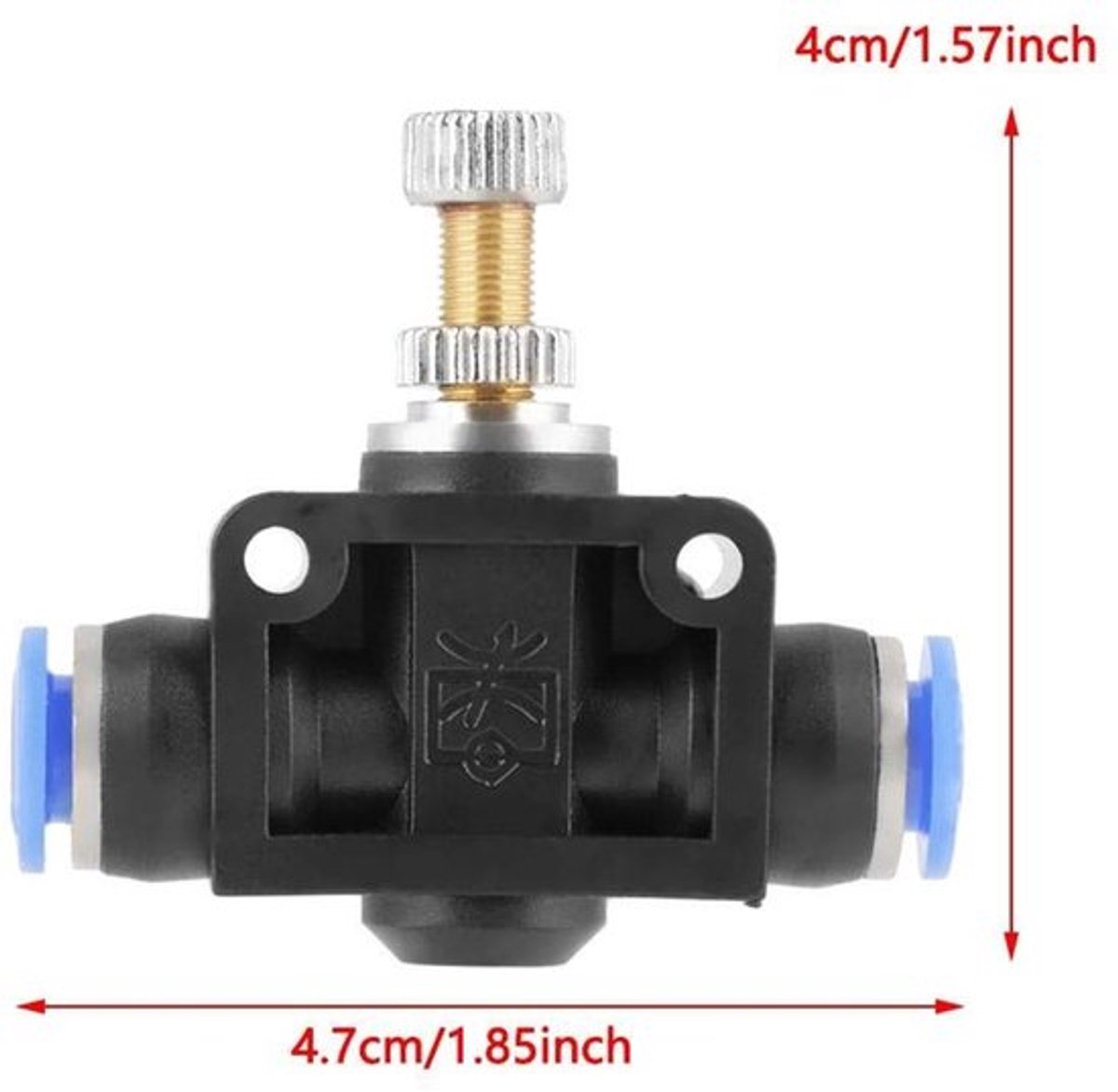Luchtstroomregelklep 10 stuks/set - Pneumatische Klep - Snelkoppeling - Aansluitdiameter 6 mm - Hittebestendig 0-60°C - Weersta spanning 0-1 MPa - Pneumatische Connector