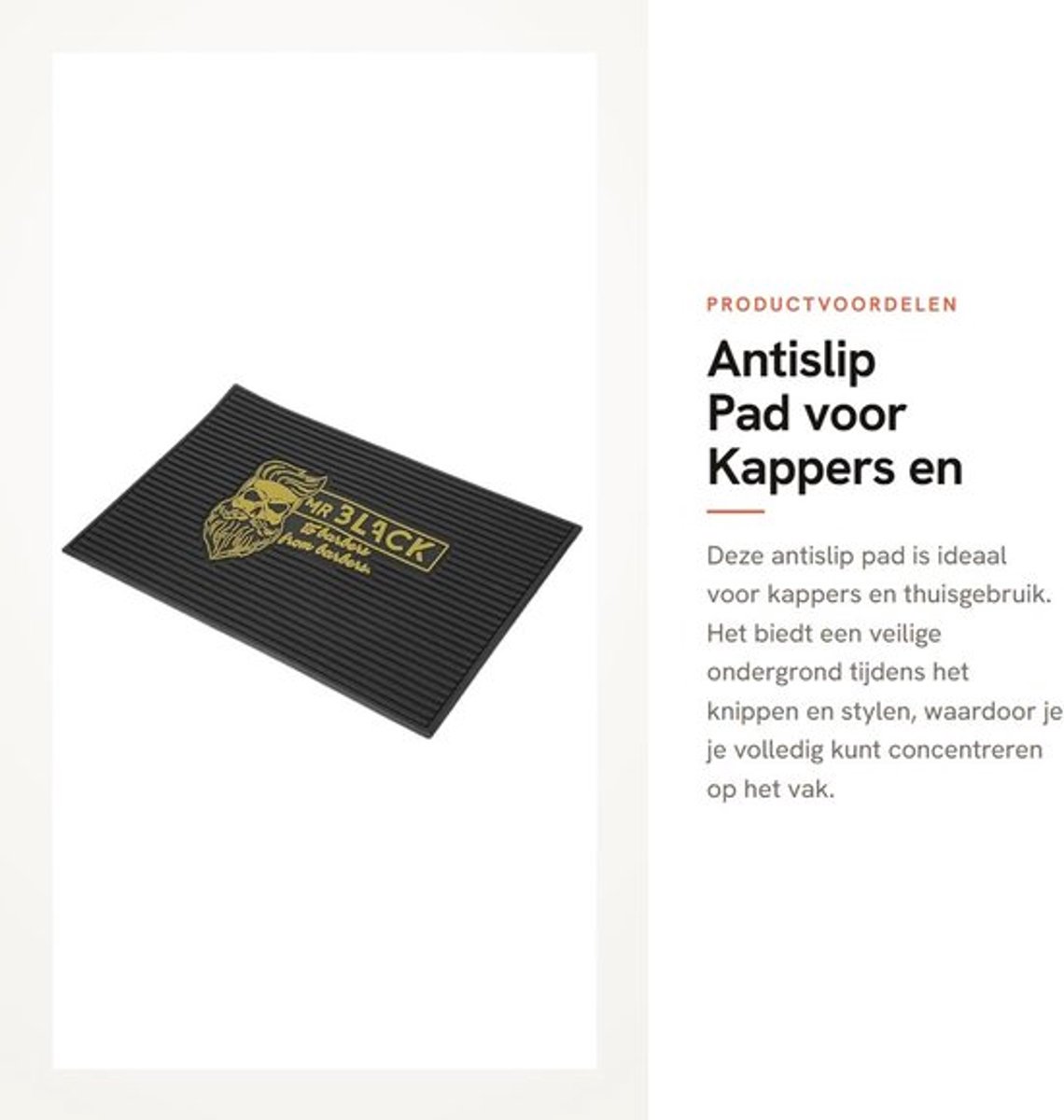 Antislip Mat - Antislipmat Douche - Antislipmat Bad - Kappersmantel - Antislip Matrasonderlegger - Schokbestendig Materiaal - Kappersmat