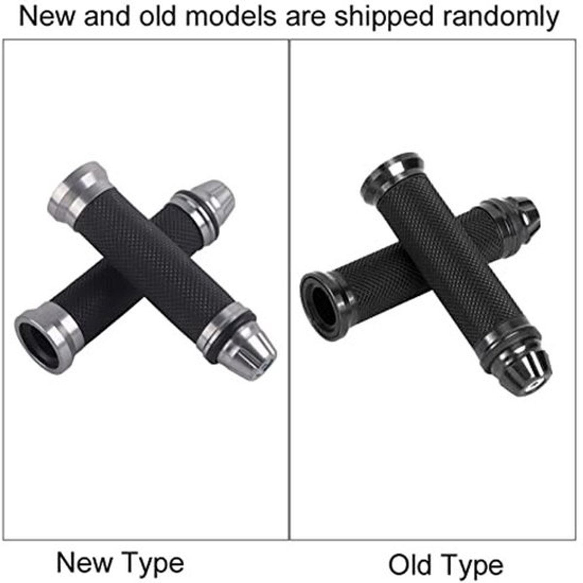 Motorfiets Handvatten Antislip - CNC Aluminium/Rubber - Universele Grip - 7/8 Inch - Links/Rechts - 14,5 cm Lengte - Motorhandgrepen