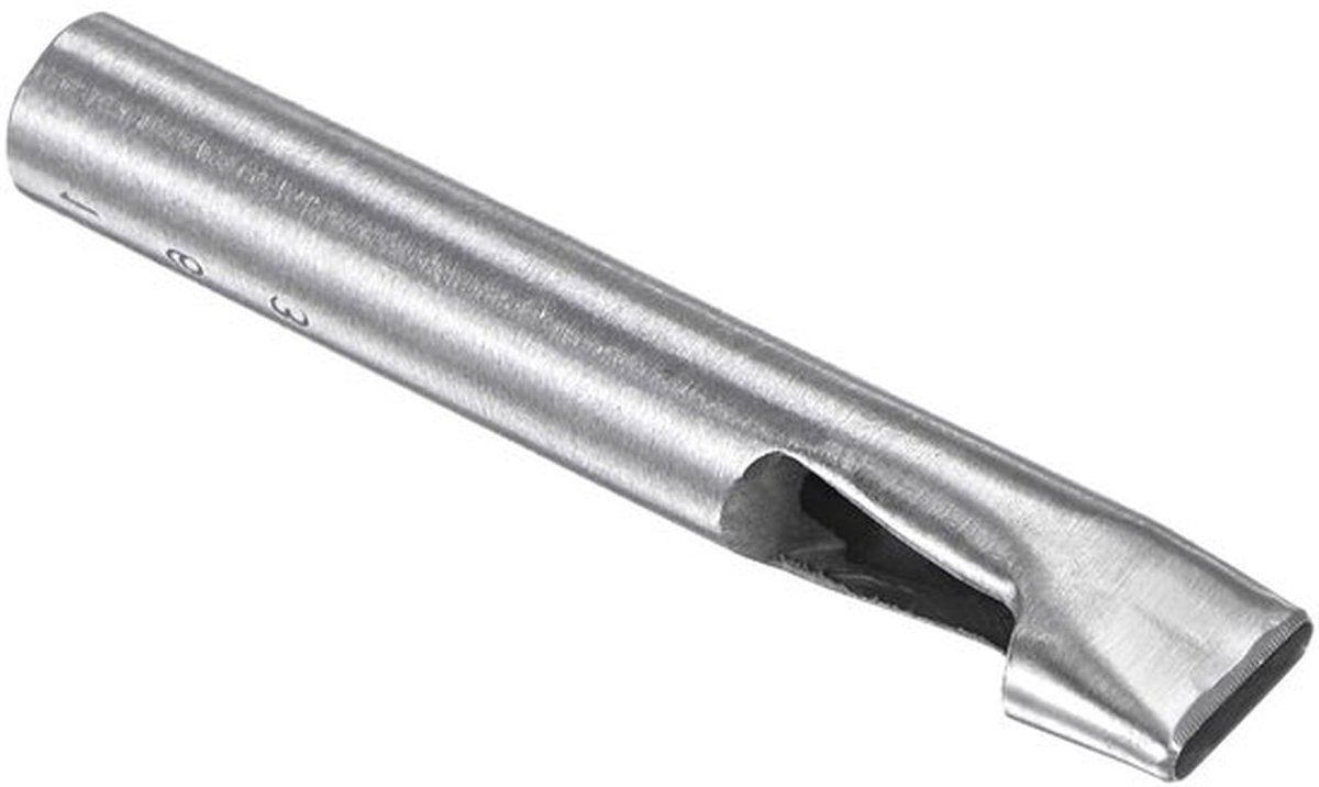 Perforator Ovaal 3 x 16 mm - Staal 45 - Voor Leer/Riemen - Handwerk/Knutselen - Slijtvast/Duurzaam - Nauwkeurige Spaanverwijdering - Pons