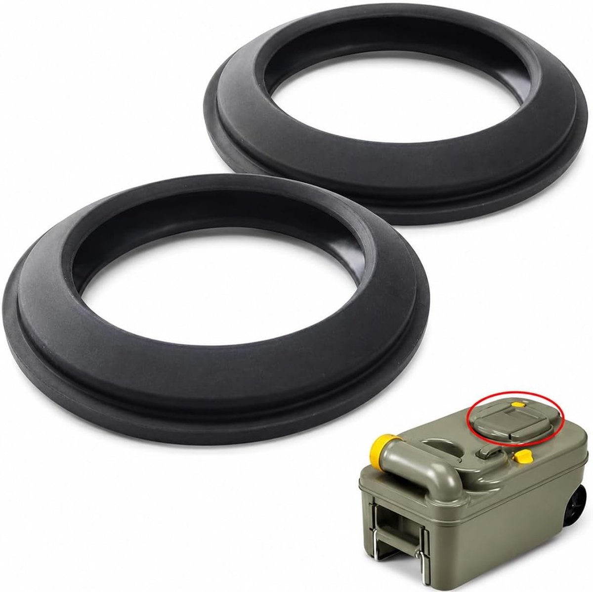 wc-afvoerafdichtingen 2 stuks - waterdicht - luchtdicht - eenvoudig te bedienen voor camper-accessoires - ShopVlot