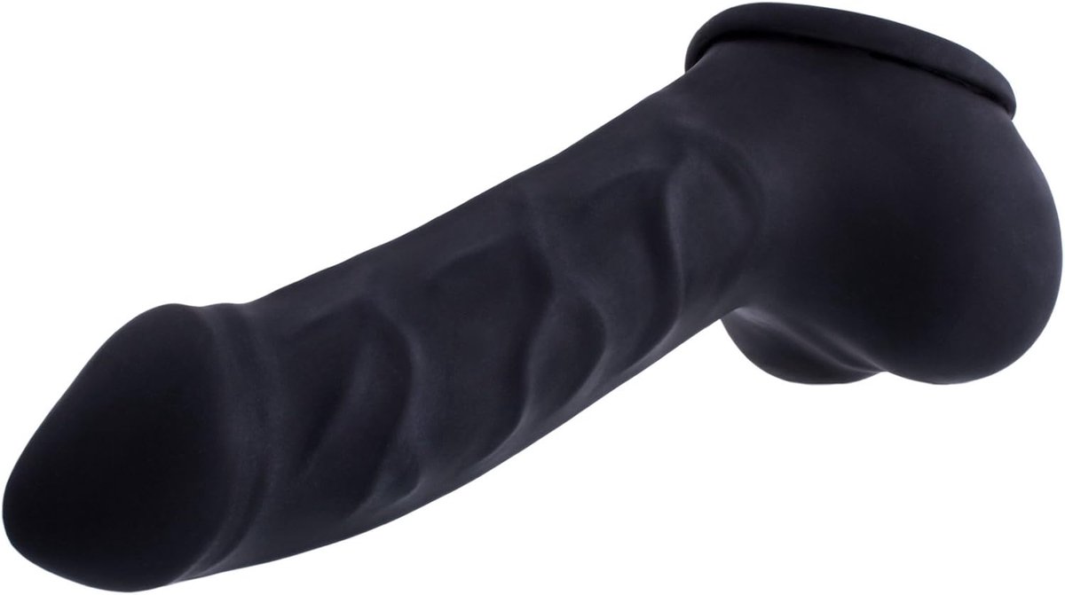 Latex sleeve met scrotum - 15 cm - Vegan - Voor intense stimulatie - ShopVlot