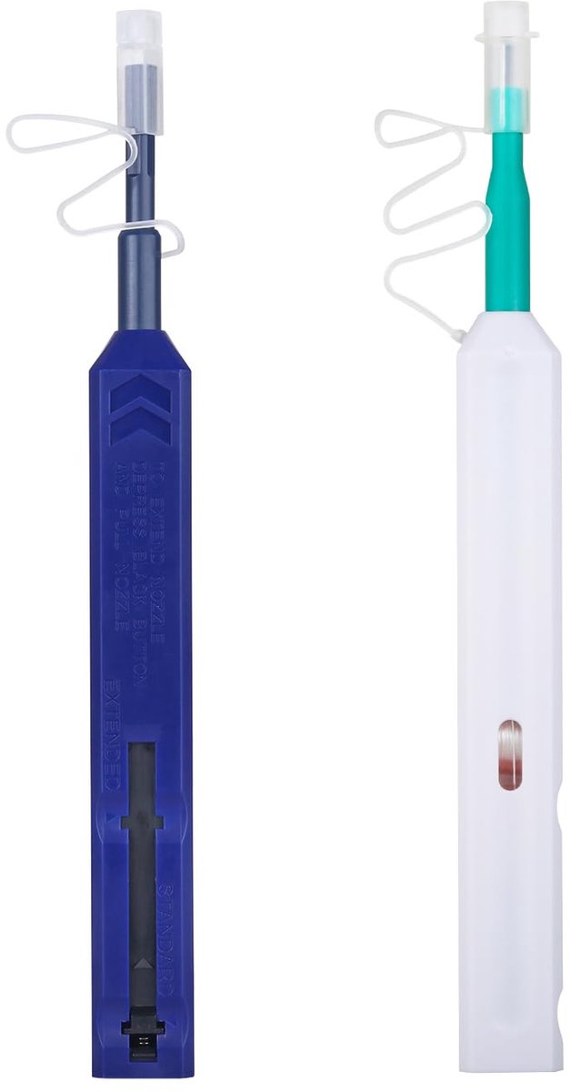 Fiber optic cleaner pen 2Pcs - LC&SC one click cleaner - voor 1.25mm MU/LC connectors - draagbaar en effectief - ShopVlot