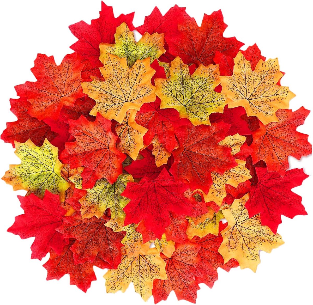 Kunststof herfstblad 1100 stuks - zijden bladeren - decoratie voor feestdagen - ideaal voor herfstfeesten - ShopVlot