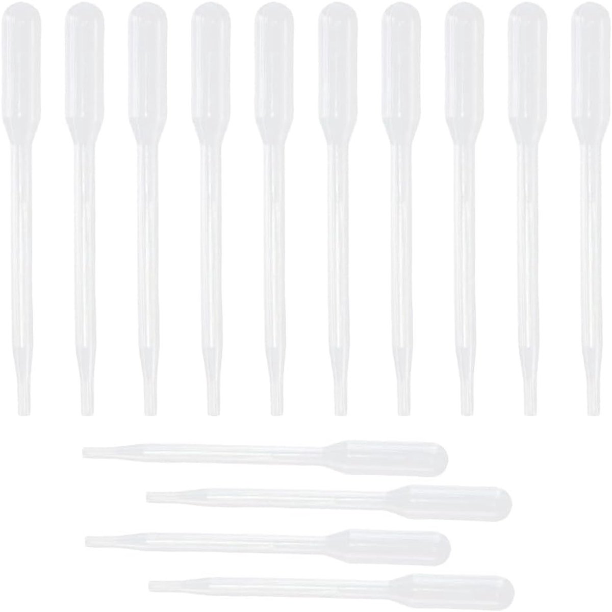 Mini transfer pipette 0.5ml - transparant plastic - flexibel en duurzaam - ideaal voor essentiële oliën - ShopVlot