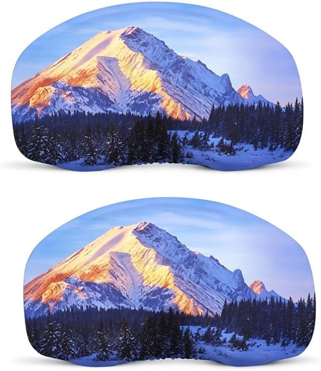 Skibrilbescherming set van 2 - microvezel - krasbestendig - beschermt je skibril - ShopVlot