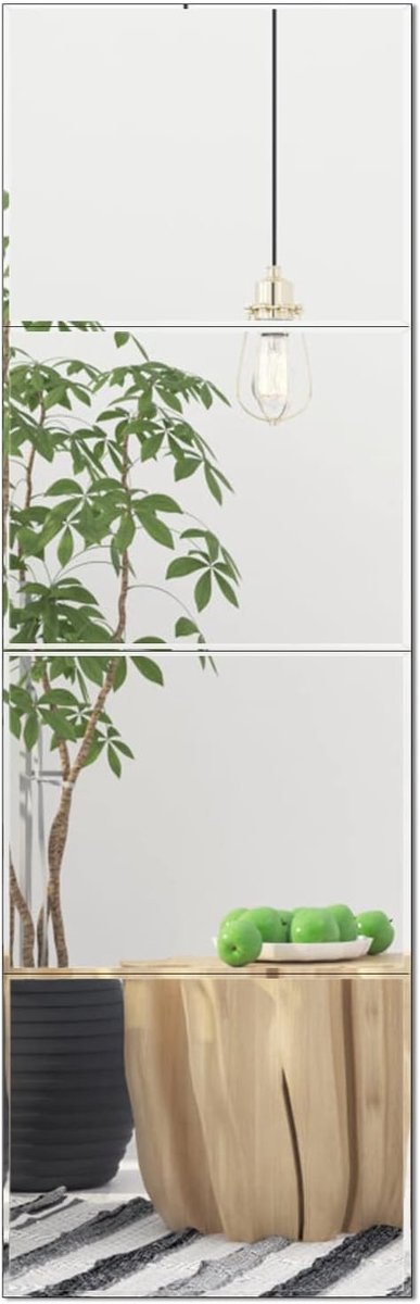 Wandspiegeltegels - Glas - 35,6 x 28 cm - Frameloze Glazen Spiegels - Voor Slaapkamer, Woonkamer, Badkamer en Fitnessstudio