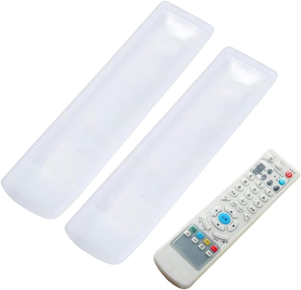 Afstandsbediening beschermhoes - Silicone - Transparant - Optimale bescherming en grip - ShopVlot