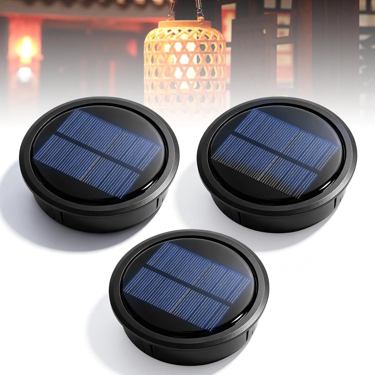 Solar vervangingsonderdelen 10,5 cm - heldere LED - IP65 waterproof - perfect voor hanglampen - ShopVlot
