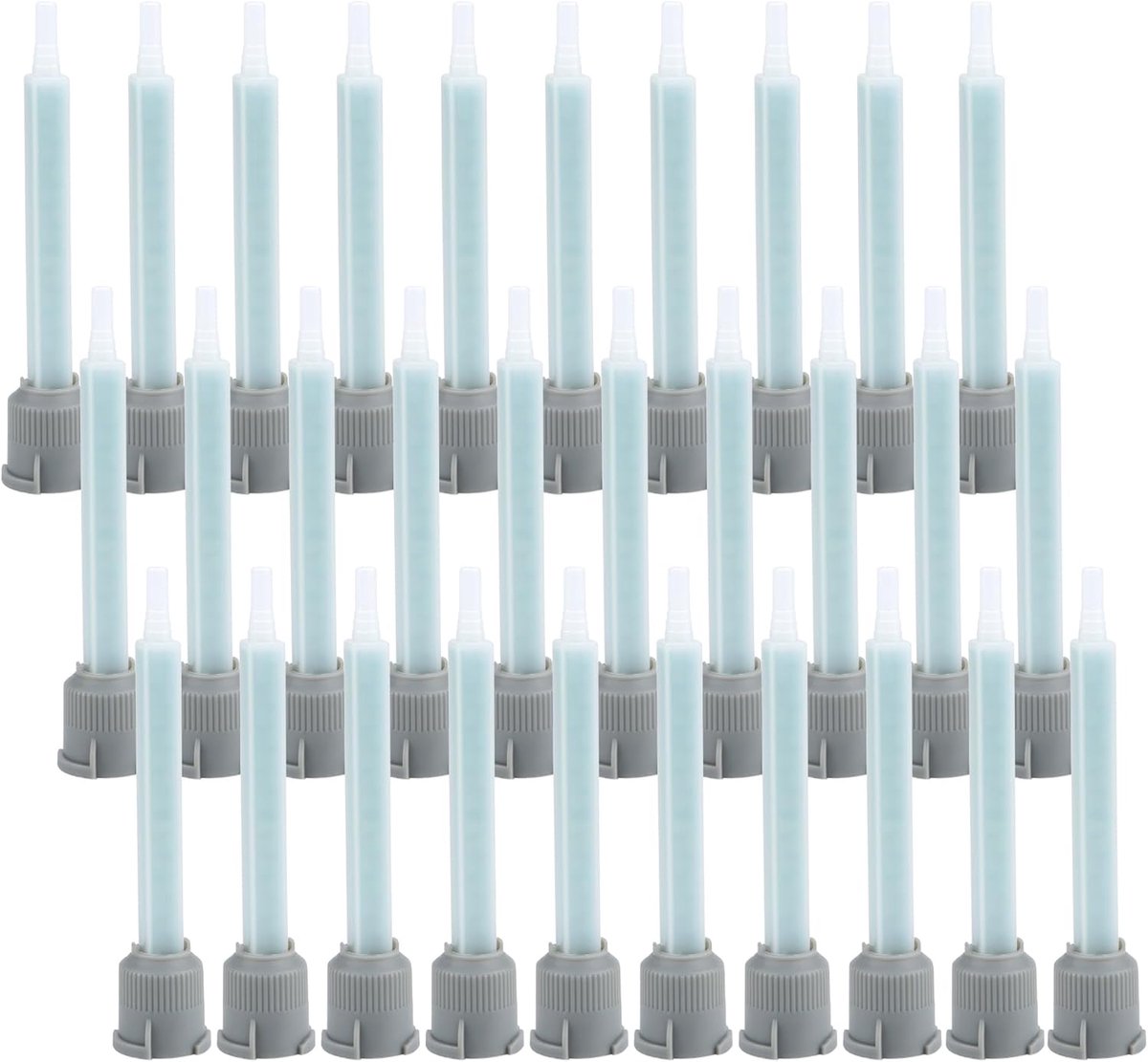 Mengpunten kunststof lijm 30 stuks - statische mengtuit - voor perfecte menging - geschikt voor hars en lijm - ShopVlot