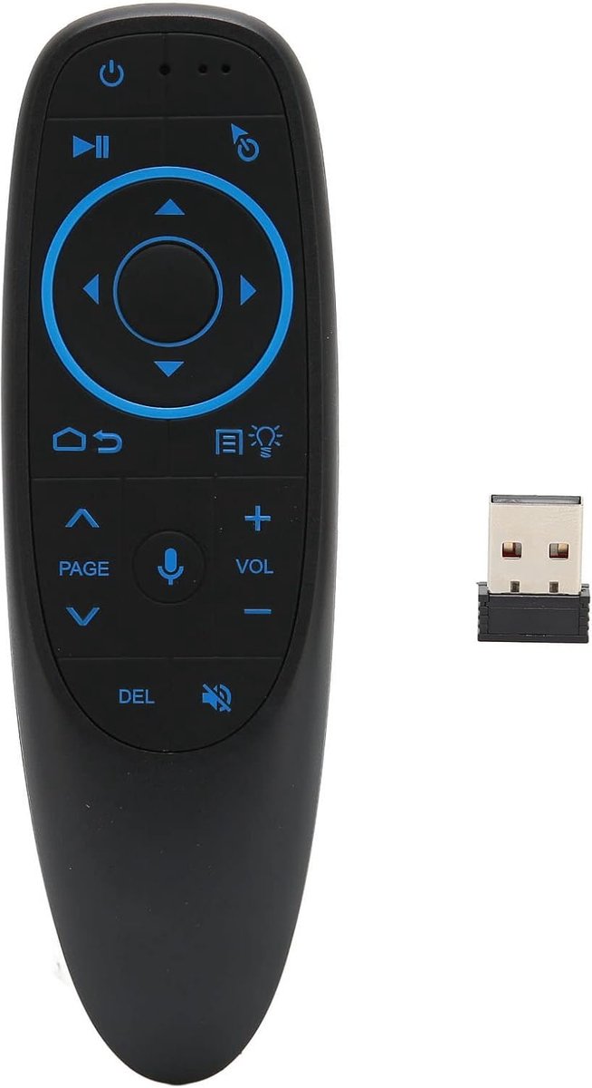 Afstandsbediening voor Android TV - Bluetooth, 10m bereik - Spraakgestuurd - Geschikt voor TV Box en projector - ShopVlot