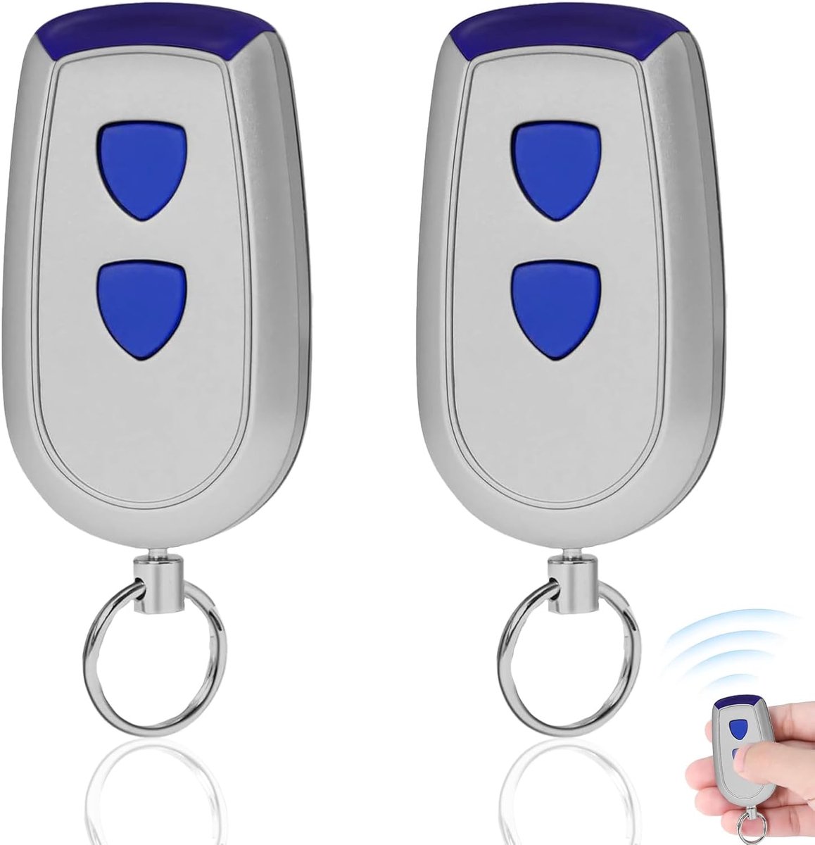 Garage deur afstandsbediening 433MHz - 2 stuks - compact en universeel - gemak voor dagelijks gebruik - ShopVlot