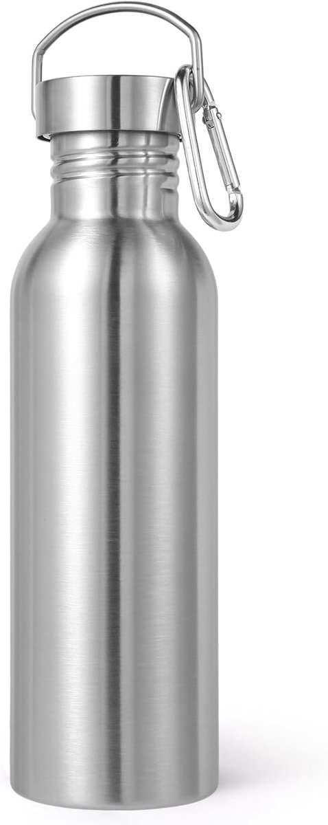 Waterfles 26oz - RVS - Breedmond en lekvrij - Ideaal voor gym en sport - ShopVlot