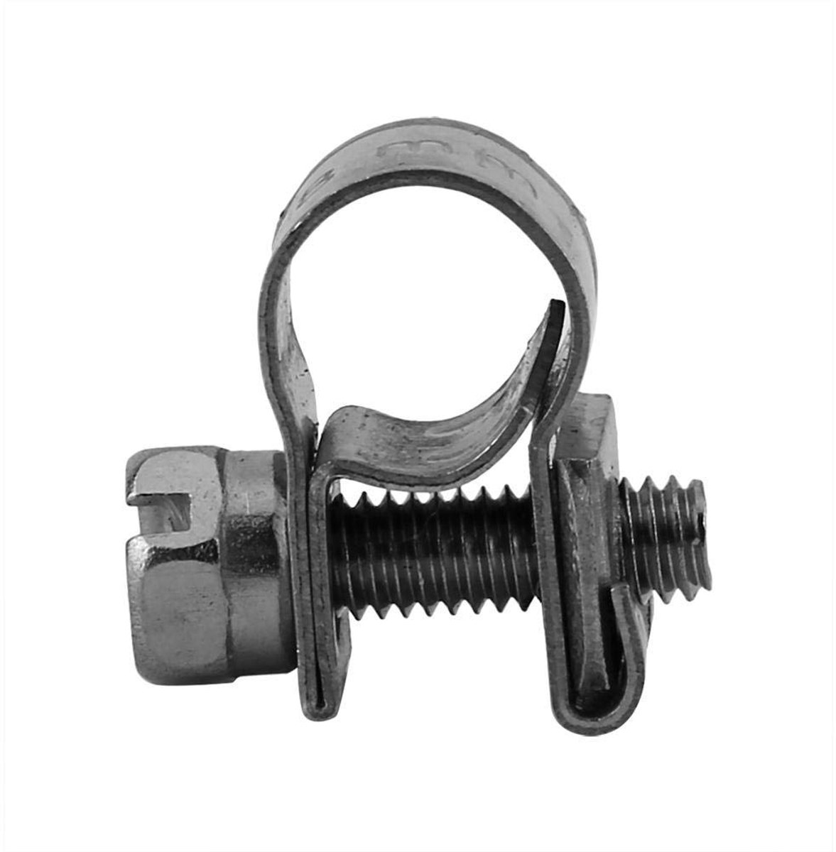 Hose clamps set 10pcs - RVS zwaar duty T-bolt mini - 6mm-20mm verstelbaar - ideaal voor brandstofleidingen - ShopVlot