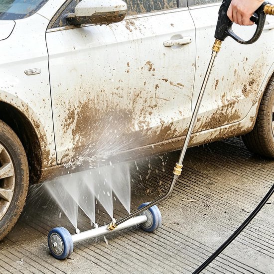 Hogedrukreiniger ondervloerreiniger - 2-in-1 functie - 3 verlengstangen - Eenvoudig in gebruik - ShopVlot — afbeelding 5