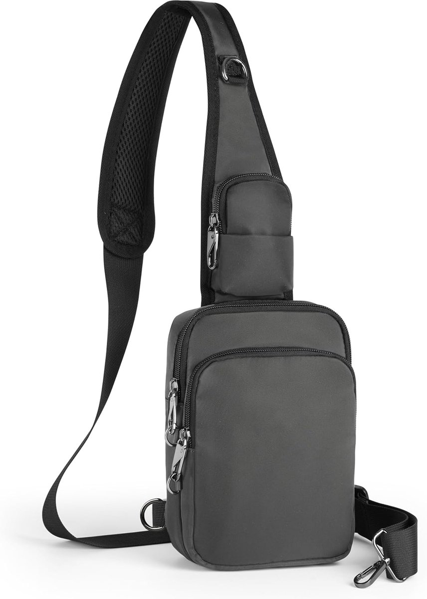 BROADREAM Men's Shoulder Bag, Anti-Theft Bag, Small Chest Bag with Multiple Compartments, Chest Bag, Waist Bag - ShopVlot