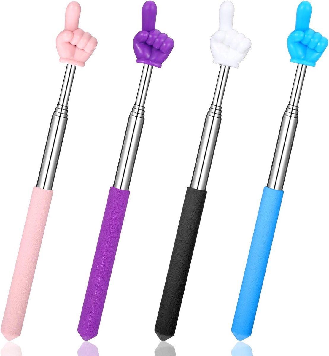 4 Pcs Retractable Teacher Pointer Sticks,Extendable Hand Stick Mini Retractable Classroom Pointers Stick,Student - ShopVlot