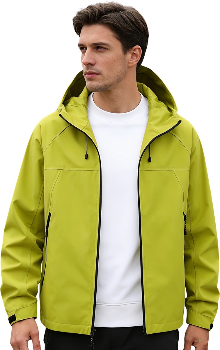 Currero Zomerjas Heren Tussenjas Zomerjack Volwassenen Windjack Windbreaker Outdoor Geel