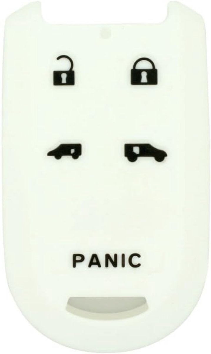 Silicone Cover Protector Case Skin Jacket suitable for HONDA 5 Button Smart Remote Key Fob CV2210 Color: White - ShopVlot