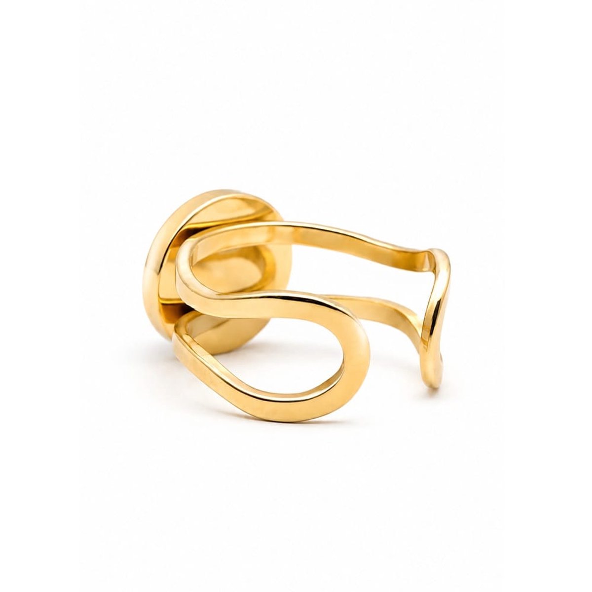 Azélys Gouden Ring met Onyx