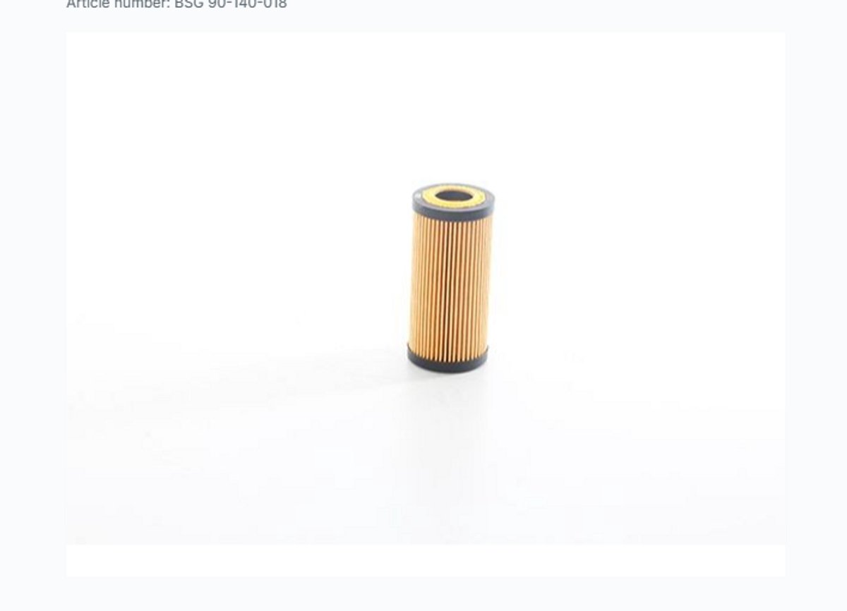 BSG Oliefilter 90-140-018 voor Audi A3 A4 A5 Q3 Q5 VW Golf Passat Tiguan Skoda Octavia Superb Seat Leon 1.8 TFSI 2.0 TFSI | OEM 06L115562, 06K115562, 06L115466, 95811556200