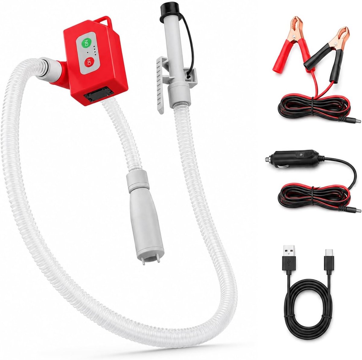Electric Fuel Pump with Automatic Stop, Rechargeable Pump For Gasoline - ShopVlot