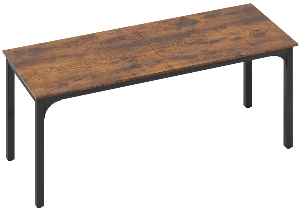 Computerbureau 200x60x75cm Bruin Bureau werktafel schrijftafel tafel industrieel ontwerp praktisch en mooi geschikt voor thuiskantoor studie en vergaderingen