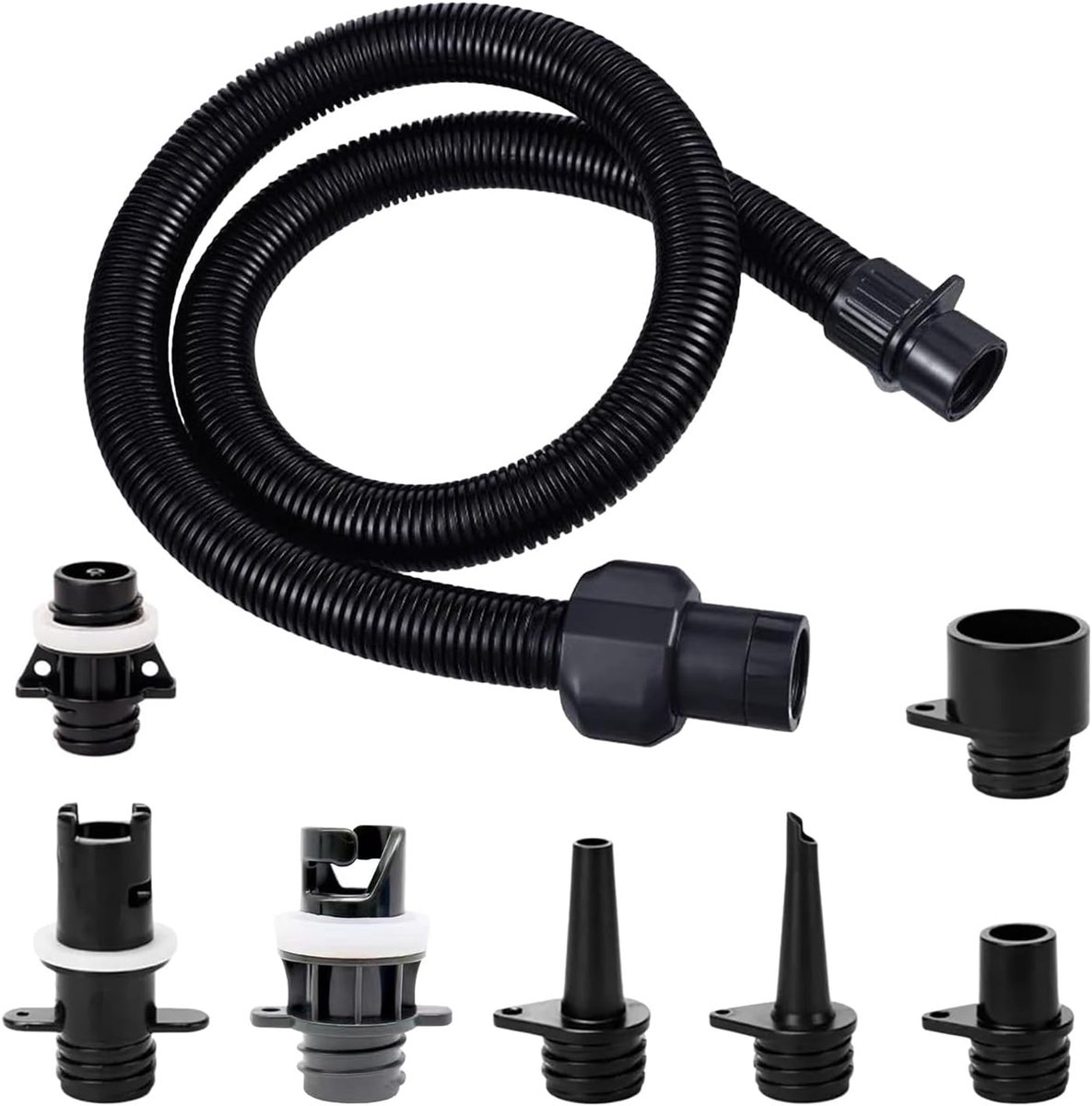 Inflatable Pump Adapter Kit with 7 Valve Adapters - SUP pump adapter, suitable for inflatable boats, surfboards and - ShopVlot