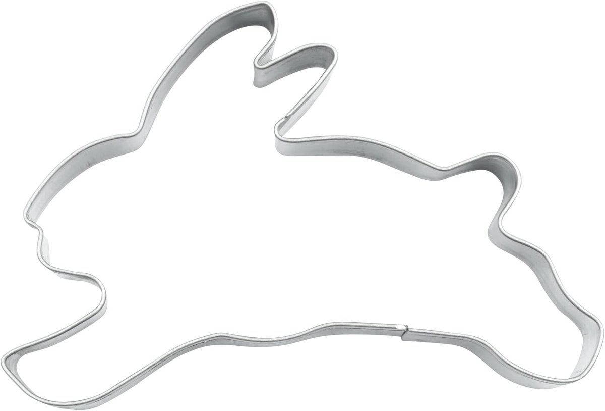 BekkiB - "Easter bunny jumping" cutter - approx. 8 cm, cutter made of stainless steel, dishwasher safe - 880724 - ShopVlot
