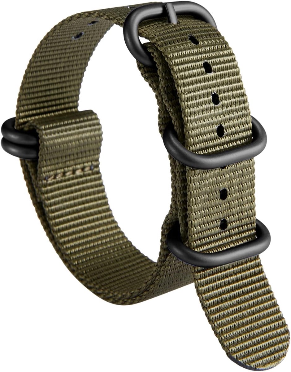 BINLUN Nylon Watch Band Thick G10 Premium Ballistic Replacement Band Multicolor Bands for Men Women - ShopVlot