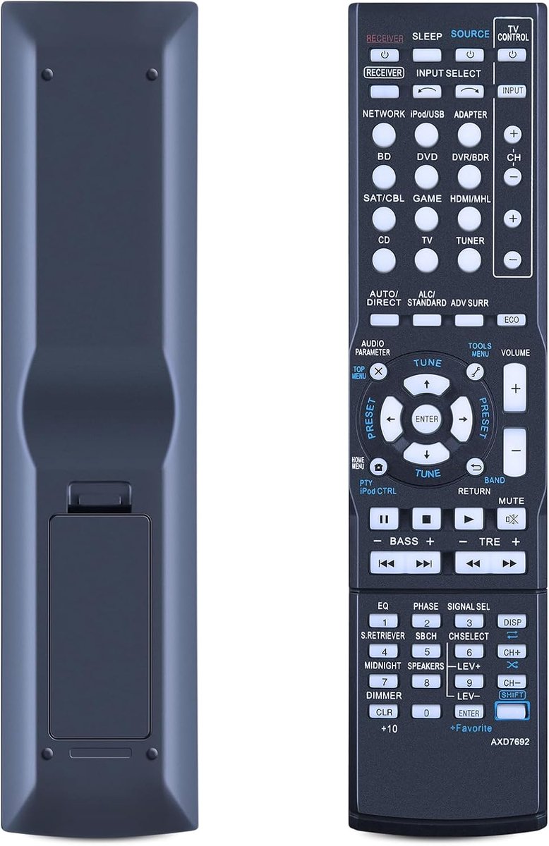 AXD7692 Replacement Remote Control Compatible with Pioneer AV Receiver VSX-43 VSX-528 VSX-528-S VSX-823 VSX-823-K - ShopVlot