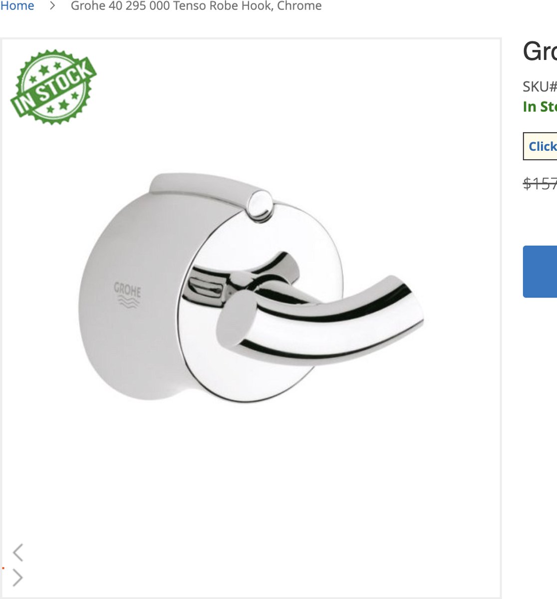 GROHE | Tenso Haak Artikelnummer: 40295000