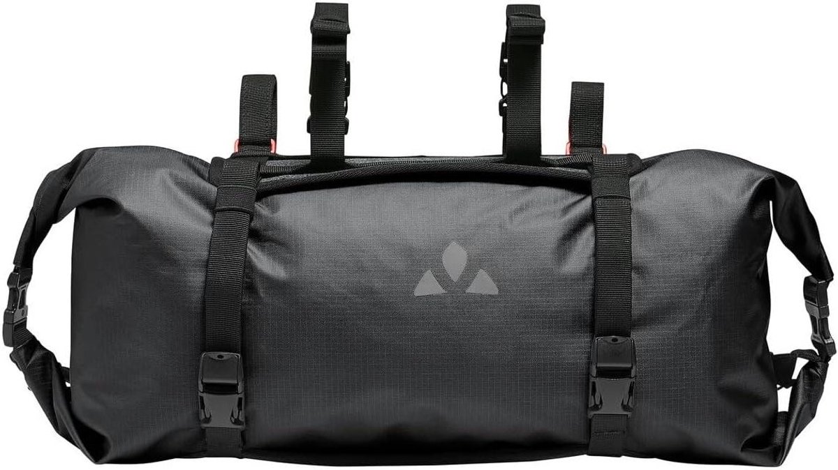 Fietsstuurtas - Fietspacking tas - Avontuurlijke reizen - Waterdichte sluiting - 13 liter inhoud - Zwart