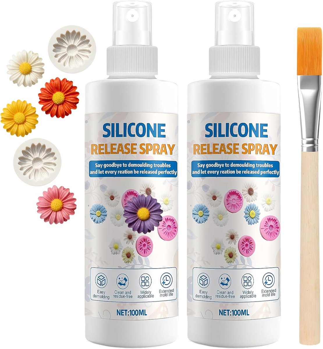 Lwezgi 3 stuks siliconen spray, mold-release-spray, sneldrogend, anti-hechting, siliconen scheidingsmiddel voor - ShopVlot