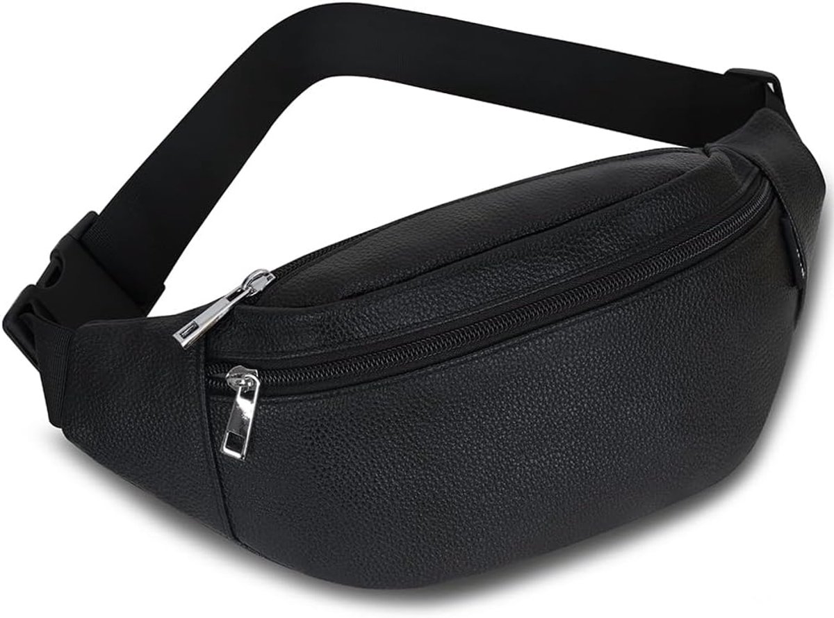 Waist Bag Sports Running Outdoor Fanny Pack Bag for Men Women Fashion PU Waist Bag with Quick Adjustable Strap for - ShopVlot
