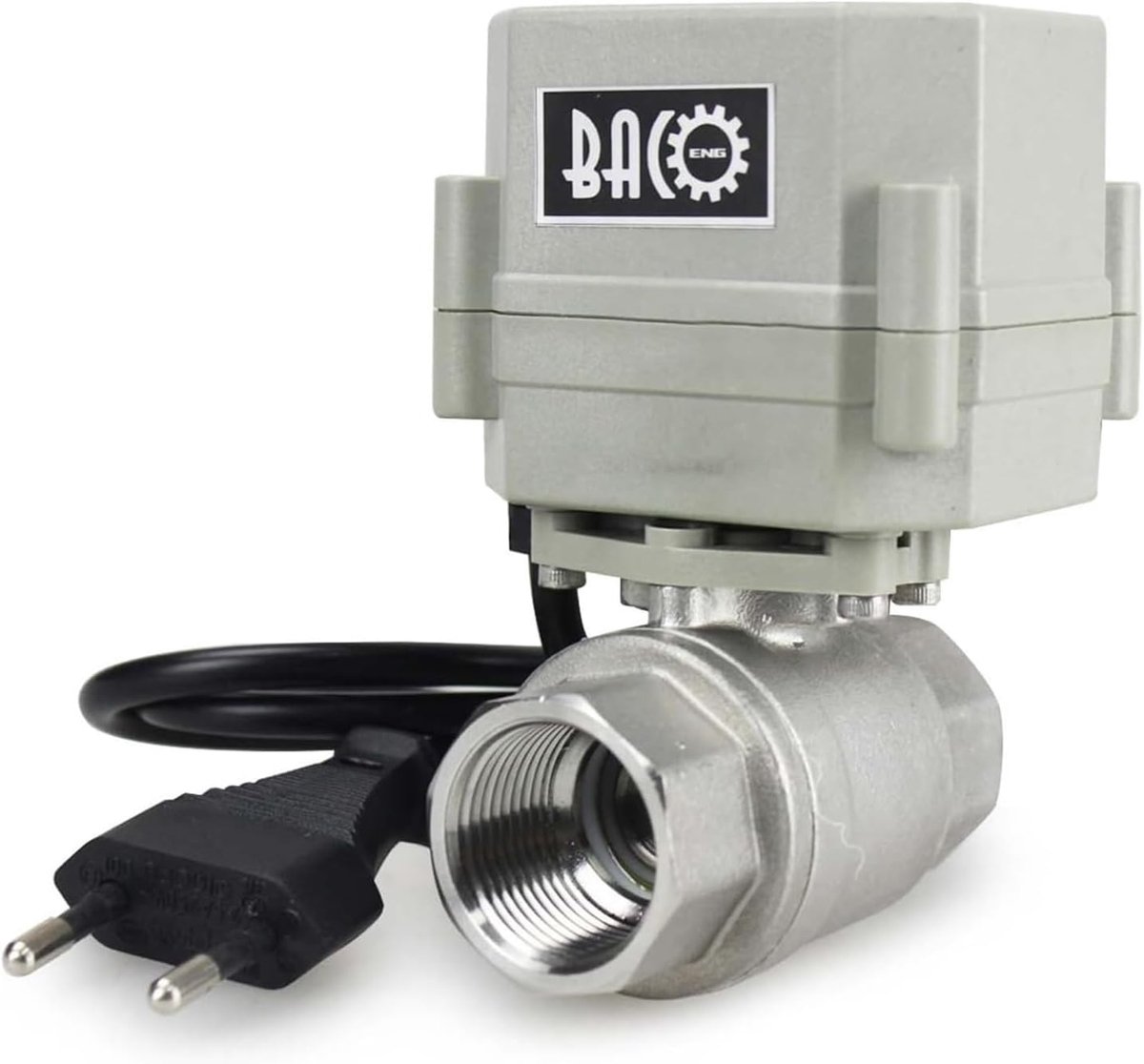 BACOENG Engine Ball Valve Stainless Steel 2 Way DN20 Electric Ball Valves, 110-230V, Automatic Return NC - ShopVlot