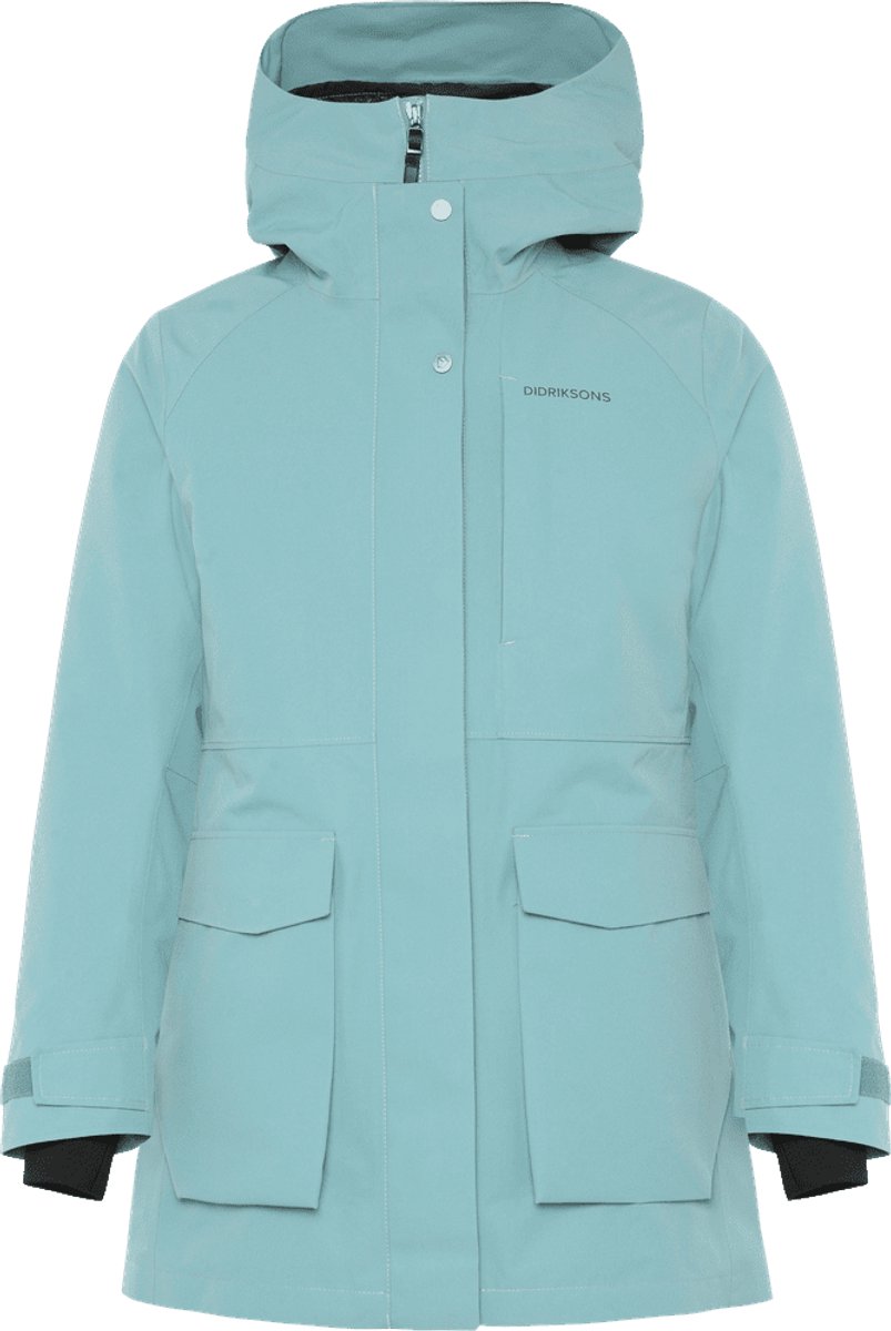 Didriksons HARRIET WNS PARKA Dames Outdoorjas Factory Blauw
