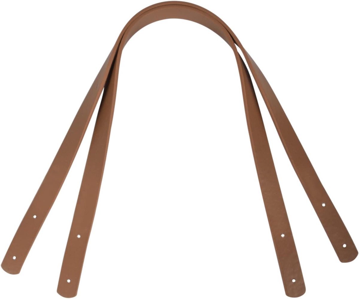 2 Pcs Replacement PU Bag Strap 60cm Handbags Belt Rivet Shoulder Bag Handles for Women Tote Purses, khaki - ShopVlot