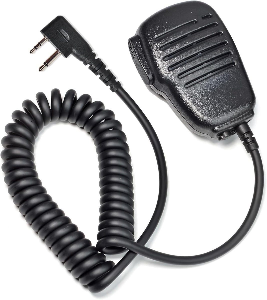 HYS Speaker Microphone with PTT and Swivel Clip for Radio Equipment, Compatible with Midland 2-Pin G7 Pro G8 G9 Pro - ShopVlot