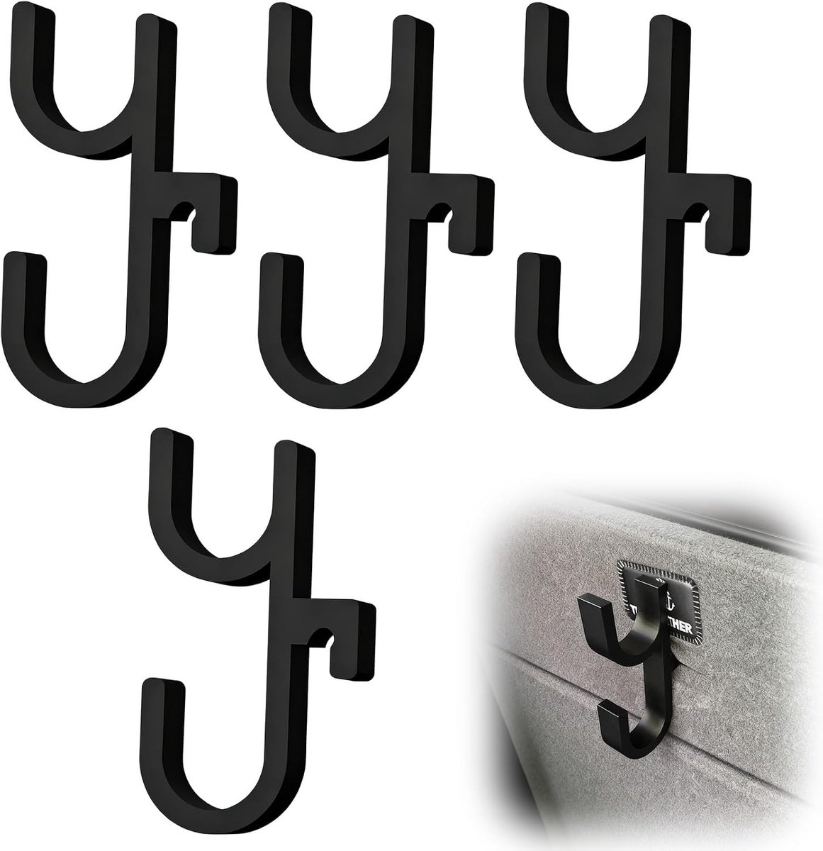 Car Umbrella Holder 4 Pcs Car Umbrella Holder Trunk Portable Umbrella Clip for SUV Trunk Organizer - ShopVlot