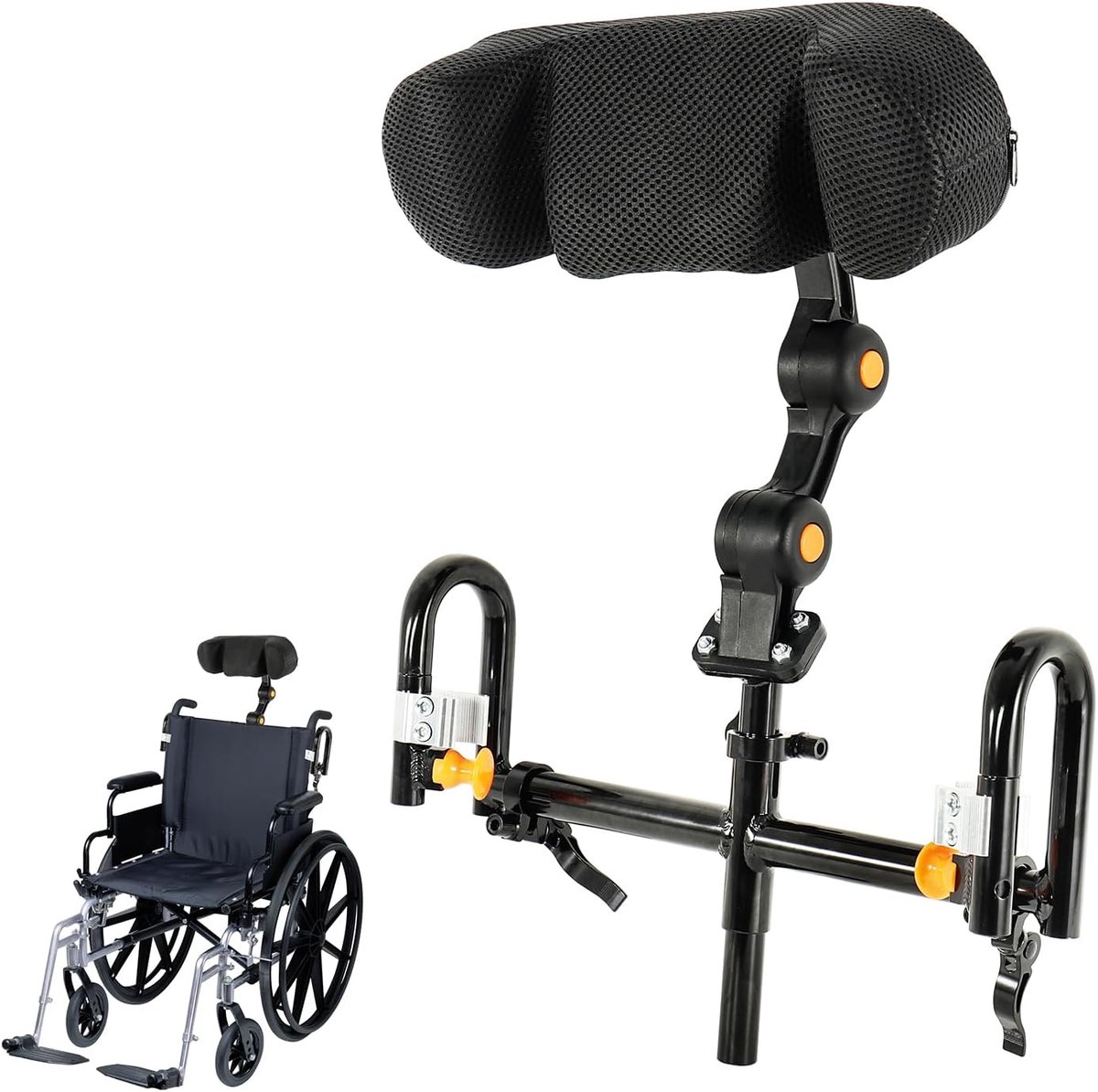 Adjustable headrest for wheelchair, neck support, ergonomic cushion and pillow for headrests, ideal for elderly and - ShopVlot