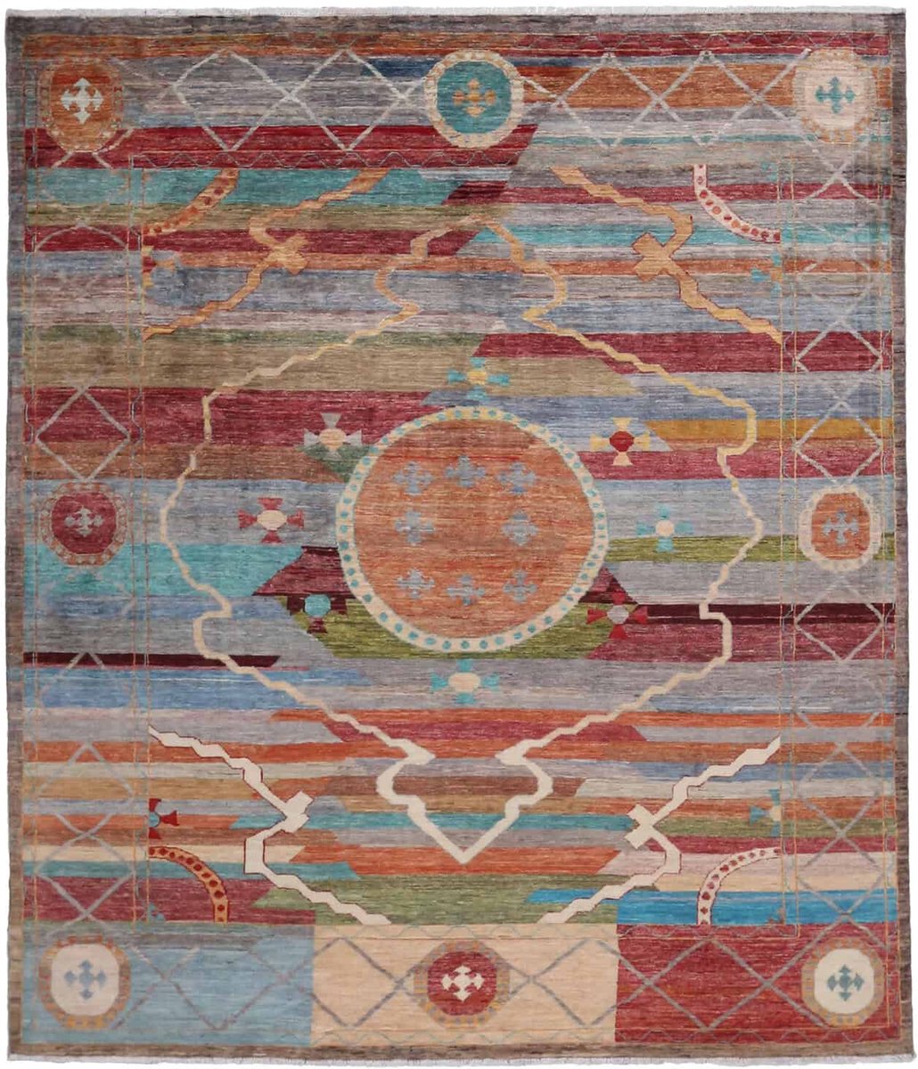 Medallion Art Deco Handgemaakt Tapijt