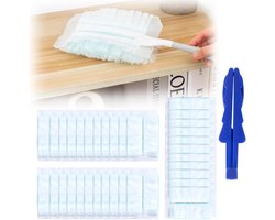 AYNKH 30pcs blue down cloth with 1 folding handle for cleaning outdoor windows in kitchen at home - ShopVlot