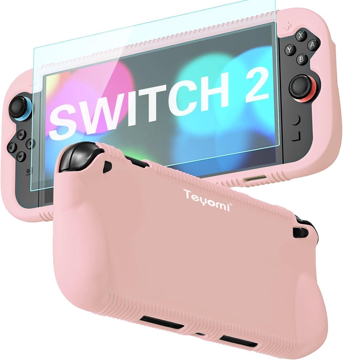 Siliconen hoesje compatibel met Nintendo Switch 2, schokbestendige beschermhoes compatibel met Nintendo Switch 2 met - ShopVlot