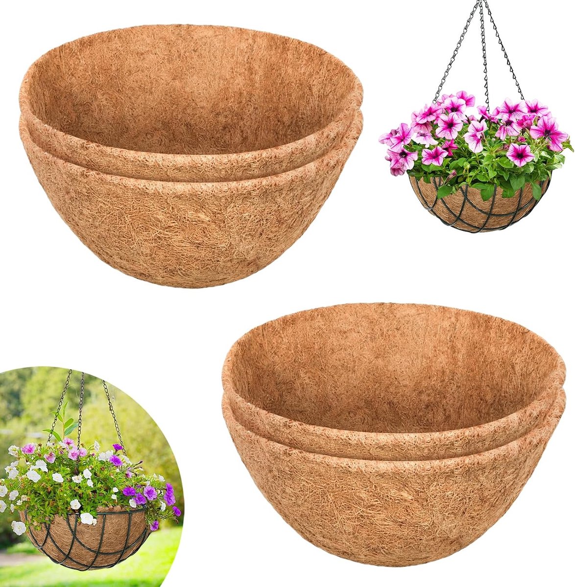 Riare Ronde korenwol, natuurlijke kokosvezel binnenwol, wandventilator kokosvezel binnenwol, voor dekmand binnen en - ShopVlot