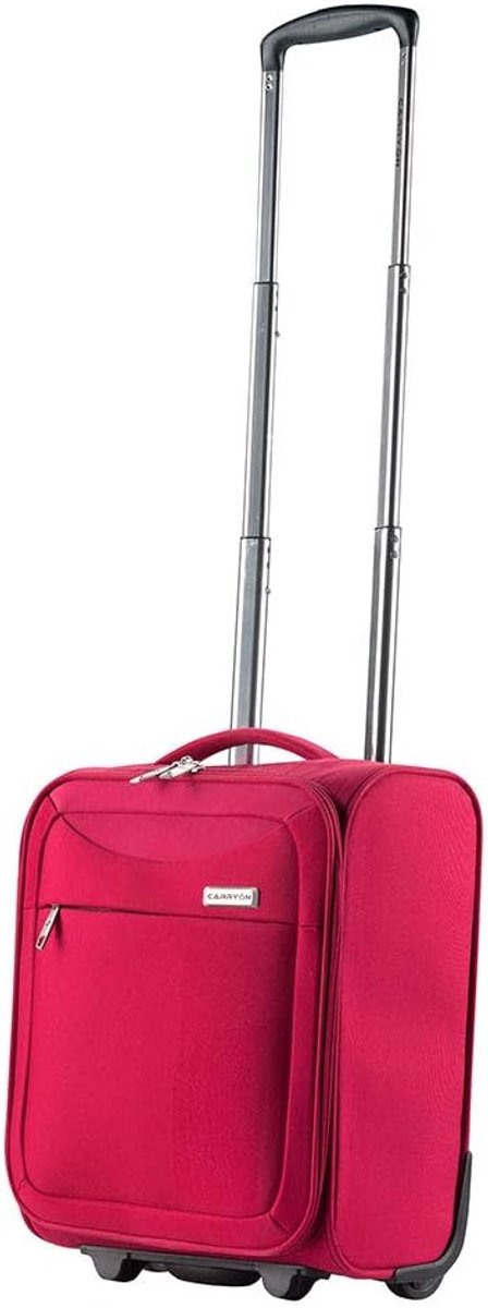 CarryOn Air Underseat Cabin Case 40 x 32 x 20 cm - Soft Carry-on Trolley 23 Liter - Lightweight (Red, Mini) - ShopVlot