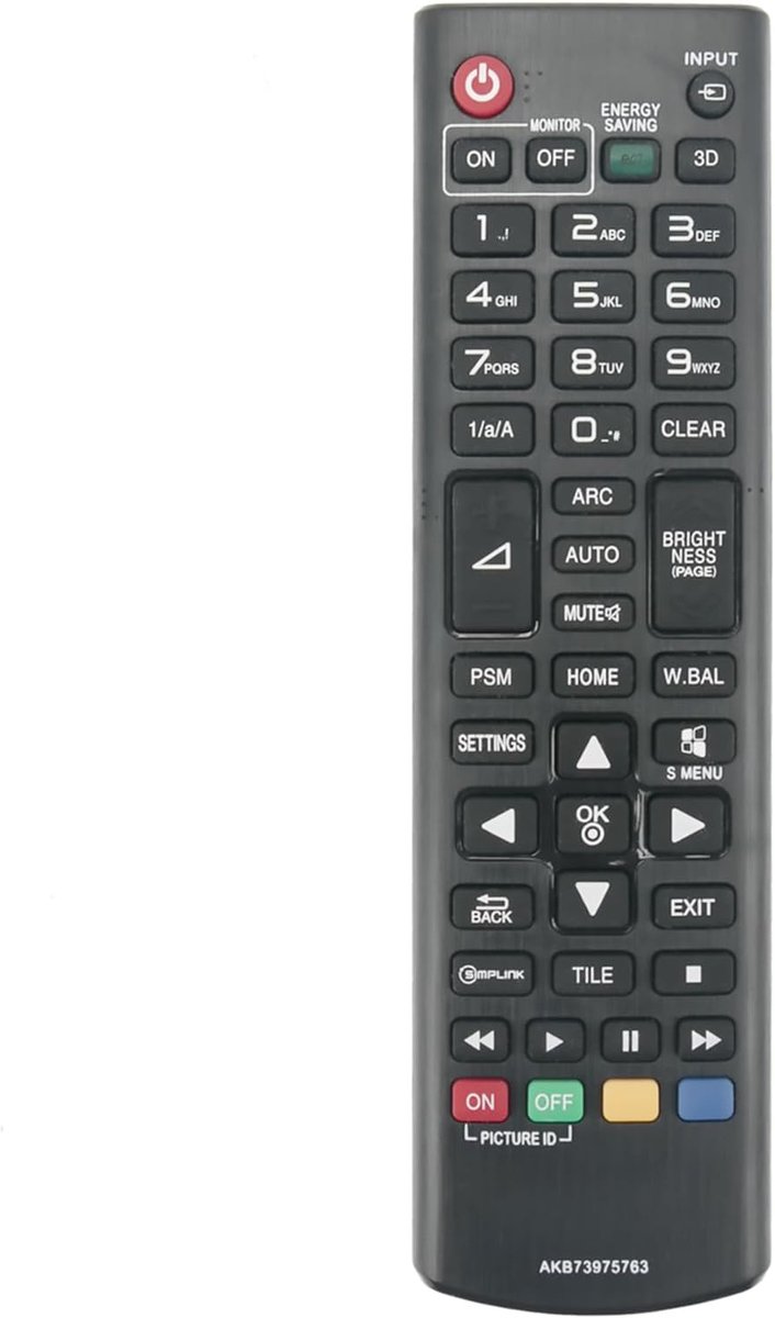 ALLIMITY AKB73975763 Replacement Remote Control Fit For LG TV AKB74475496 AKB74475480 32LS33A 42WT30MS-B 55WT30MS-B - ShopVlot