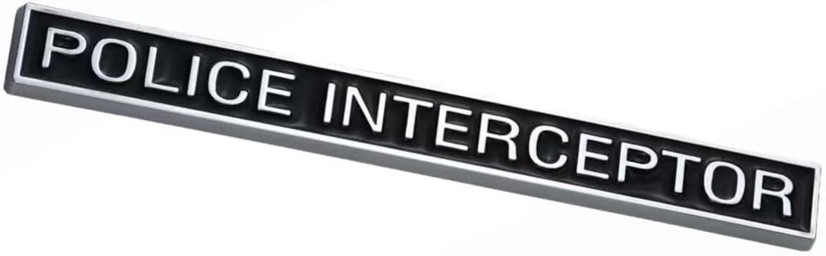 Politie Interceptor Emblemen auto Deur Kofferbak Sport Badge Coupe Auto Sticker - ShopVlot