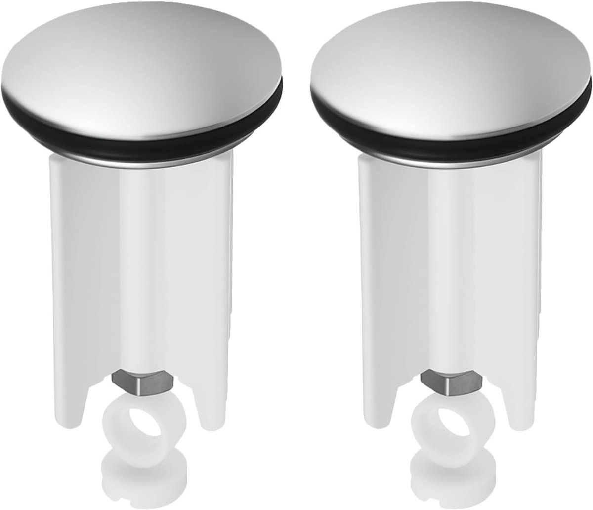 Afvoerstop - wastafelstopper - 40 mm - afvoerstop - wastafel - afvoer - in hoogte verstelbaar - universele stop - wastafel met rubber voor badkamer - keuken - bidets