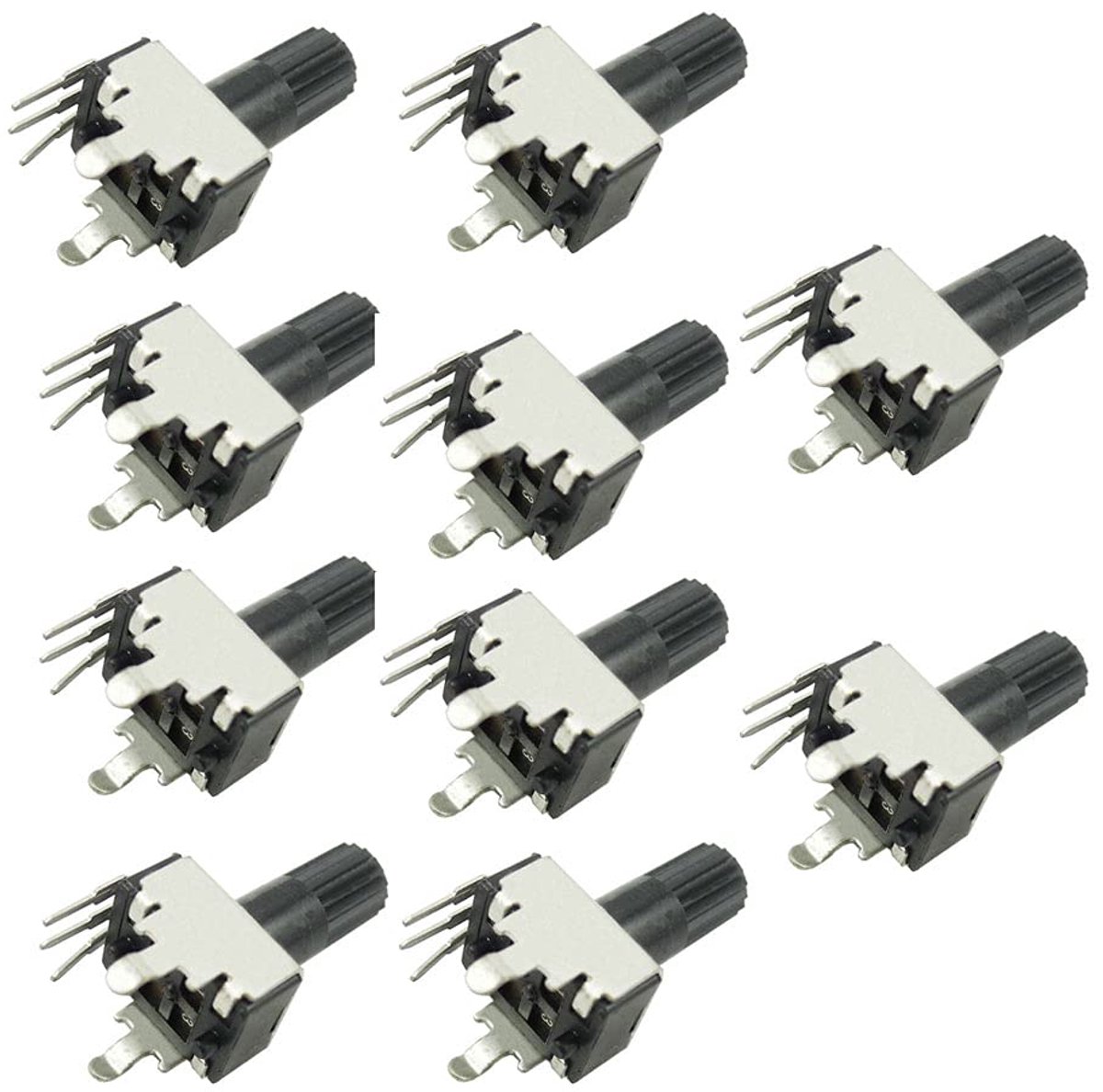 10pcs RV09 Vertical Adjustable Potentiometer Resistor 1K 2K 5K 10K 20K 50K 100K 200K 500K 1M, 50K. - ShopVlot